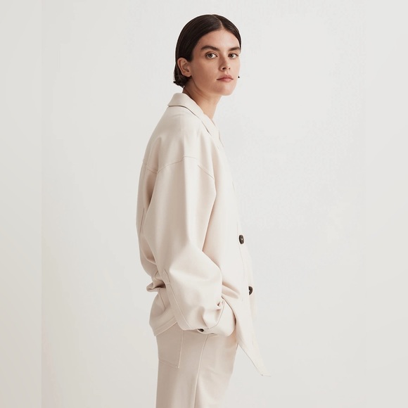 Madewell MWL Ponte Oversized Shirt Jacket Like New Size M - Picture 4 of 6